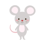 かわいいネズミのイラスト