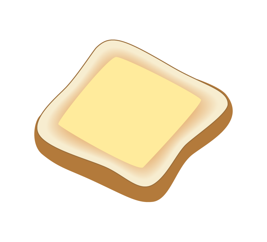 チーズトーストのイラスト