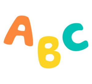 「ABC」英語のイラスト