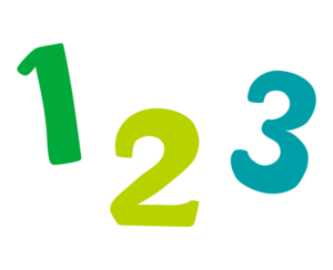 「123」数字のイラスト